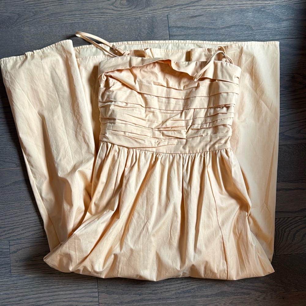 Abercrombie orange tea length dress